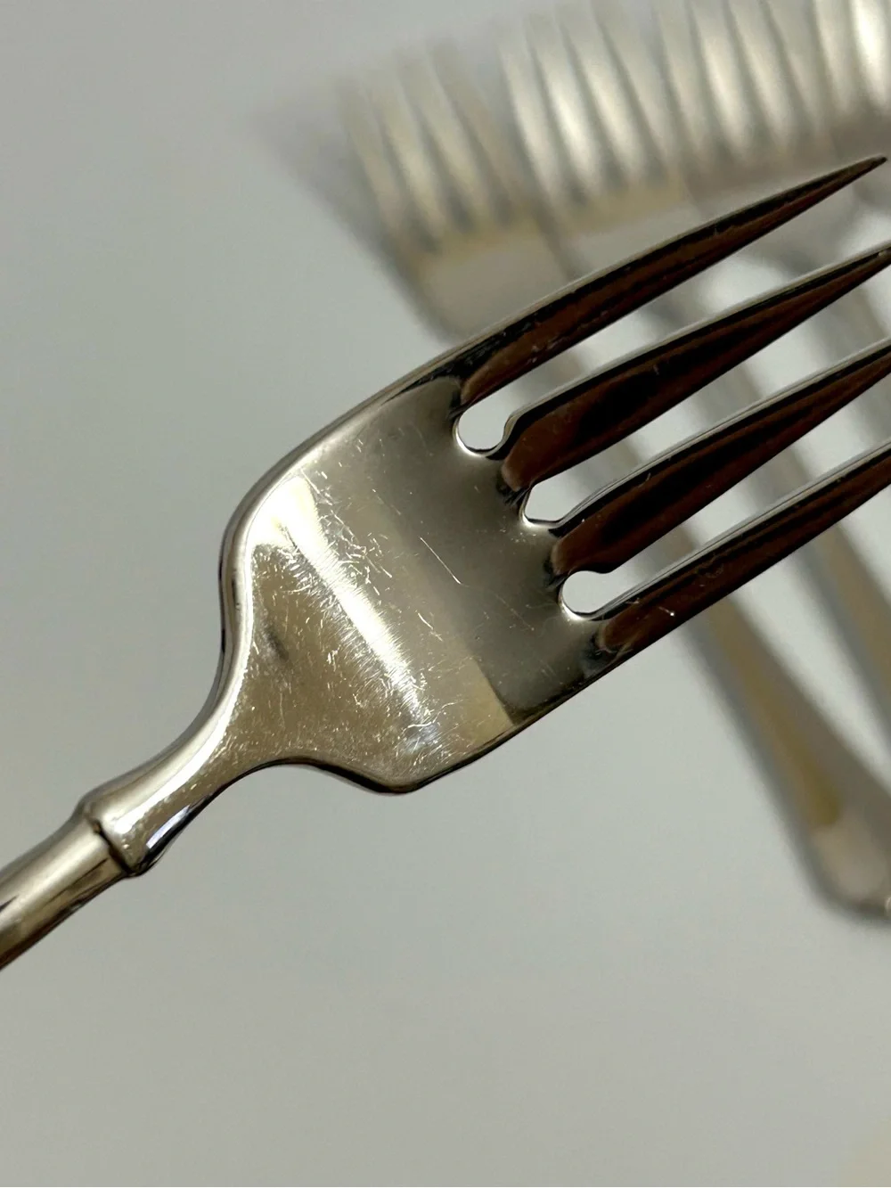 Oneida Juilliard  Forks Heirloom Cube Stainless Flatware - Set of 6